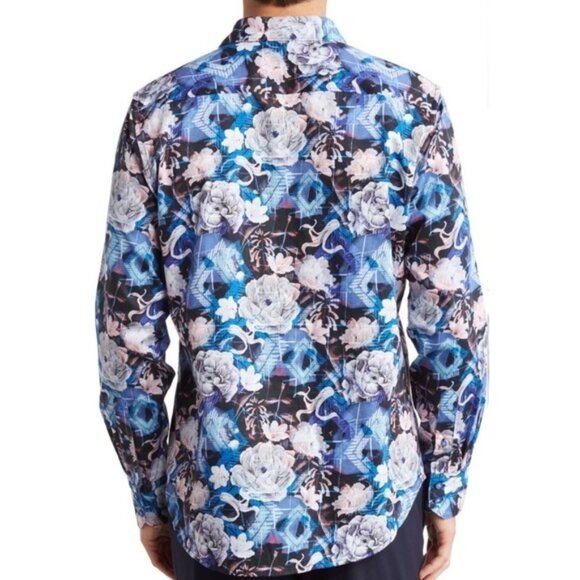 ๐ NEW! Robert Graham Kasson Cotton Long Sleeve Button-Up Shirt โ Size Medium ๐ - Picture 4 of 13